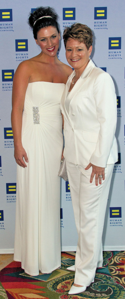 Gala: Brown at the Human Rights Campaign Gala 2012 with her date, Alison Killebrew.