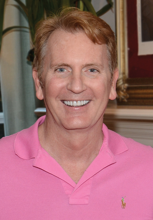 Bright and sunny: KPRC-TV’s chief meteorologist Frank Billingsley rides in his first Pride parade on June 29.