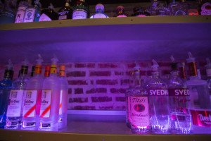 An empty space on a liquor shelf where Russian vodka used to be located at The Sidetrack, a gay bar on the north side of Chicago, Monday, July 29, 2013. Many gay bars across North America have joined a campaign to stop selling Russian vodka due to anti-gay laws in Russia. The chief cause of the anger is a law signed by President Vladimir Putin last month that bans the "propaganda of nontraditional sexual relations" and imposes hefty fines for providing information about the gay community to minors or holding gay pride rallies. (AP Photo/Scott Eisen)