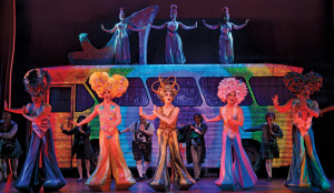 Queens of the desert: see the flashy musical Priscilla, Queen of the Desert in Houston September 29–October 12. Photo by Joan Marcus.