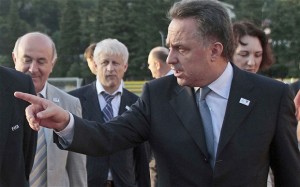 Russian Sports Minister Vitaly Mutko is cracking down on gay rights. Photo: AP