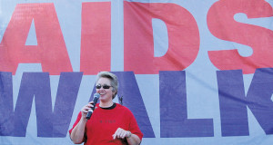 Mayor Parker at the AIDS Walk in 2010. Photo courtesy City of Houston.