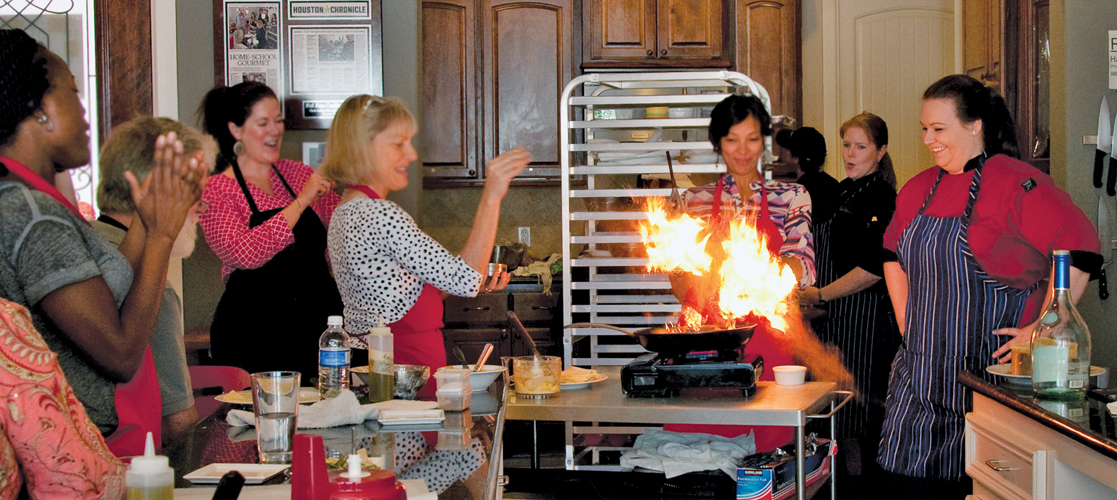 Turn up the heat: there’s never a dull moment in the Well Done cooking classes with chefs Celeste Terrell and Kathryn Herod. 
