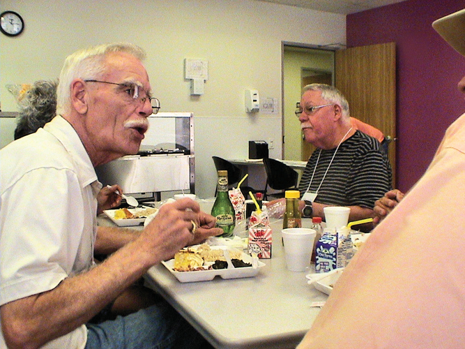 Dining out: Houston LGBT seniors enjoy a hot, nutritious lunch—and the warmth of new friendships formed at the Diner.