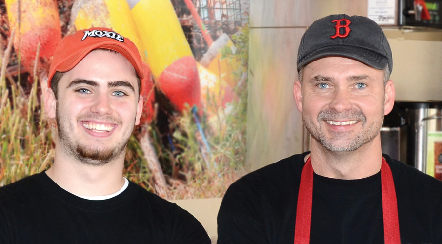 Owner Buddy Charity (r) and his son, Casey, who manages the original location. Photo by Dalton DeHart. 