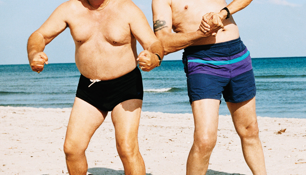 donald trump in swim trunks